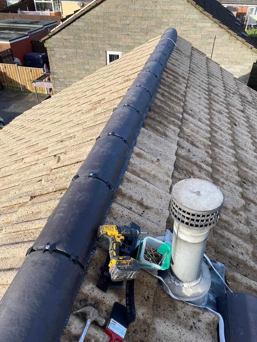 Dry ridge with a new ridge vent, Flaherty Roof and Driveways