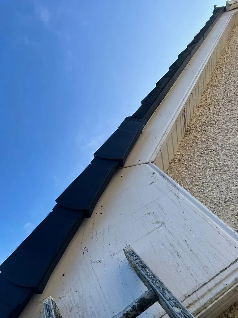 New uPVC fascia and soffit at the eaves, Flaherty Roof and Driveways