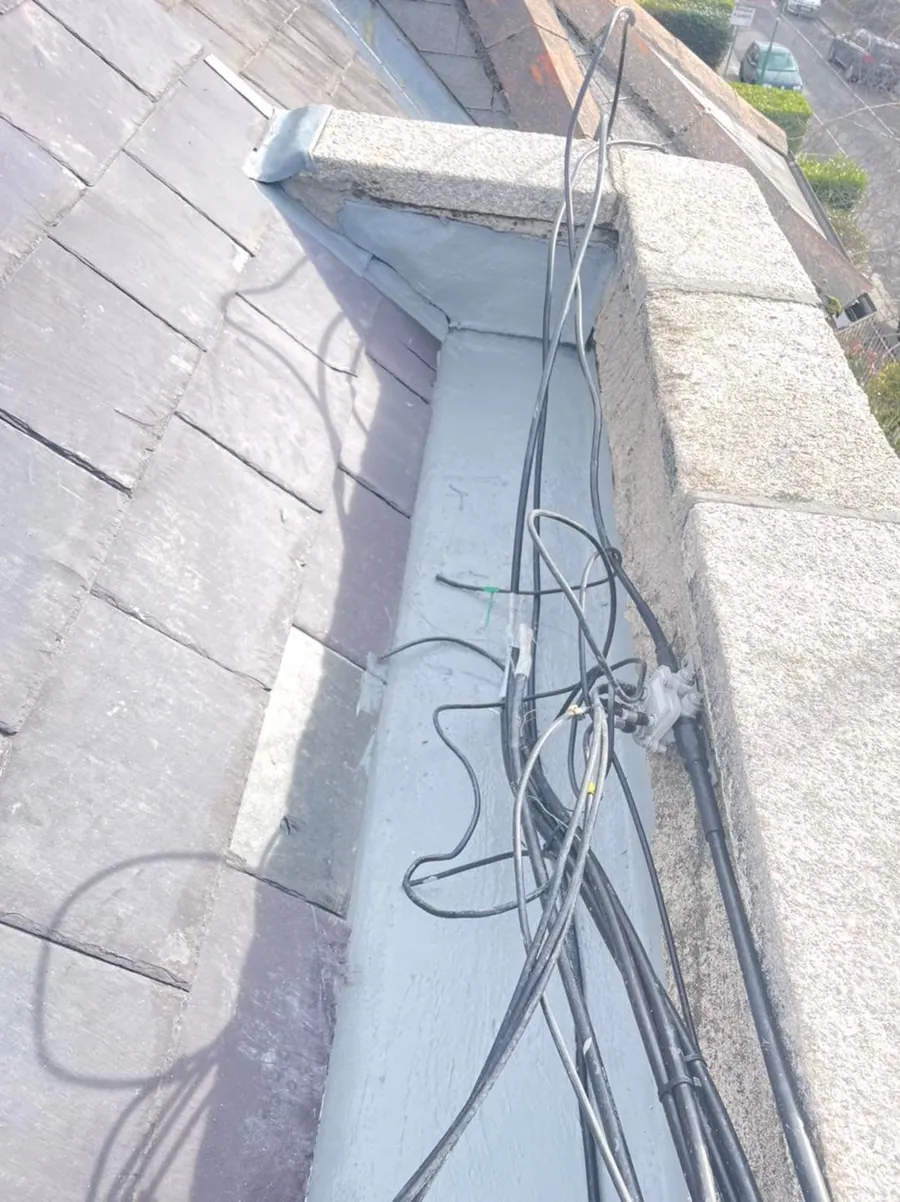 Lead-lined valley on a slate roof, Flaherty Roof and Driveways